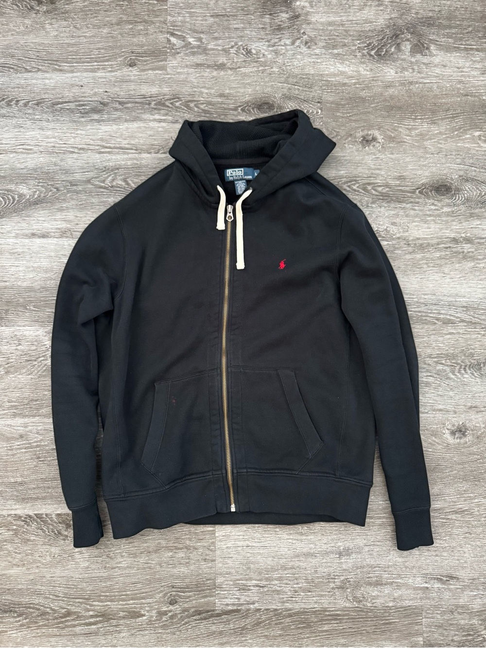 Ralph Lauren Polo Black Zip-Up Men’s Hoodie
